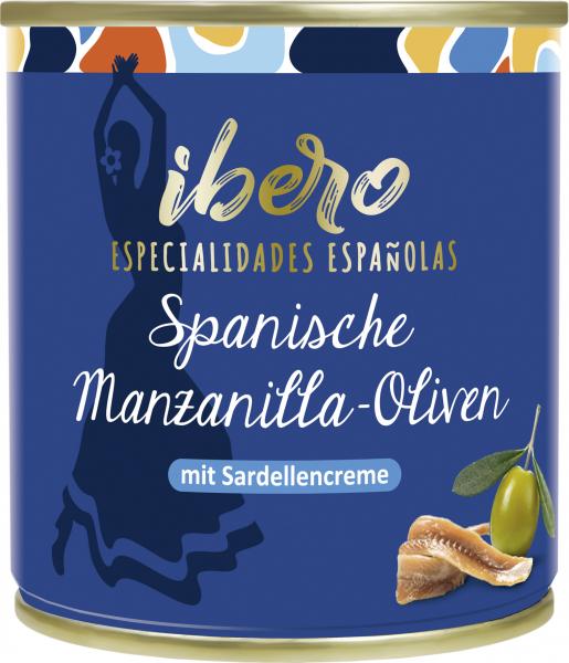Ibero Spanische Manzanilla-Oliven mit Sardellencreme