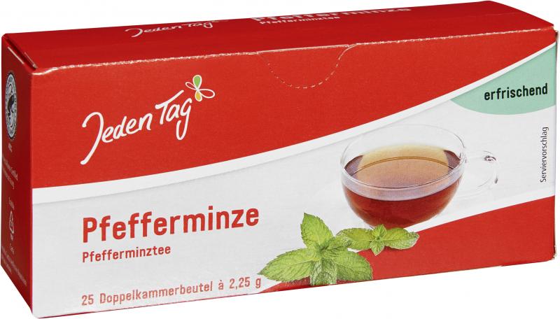 Jeden Tag Tee Pfefferminze