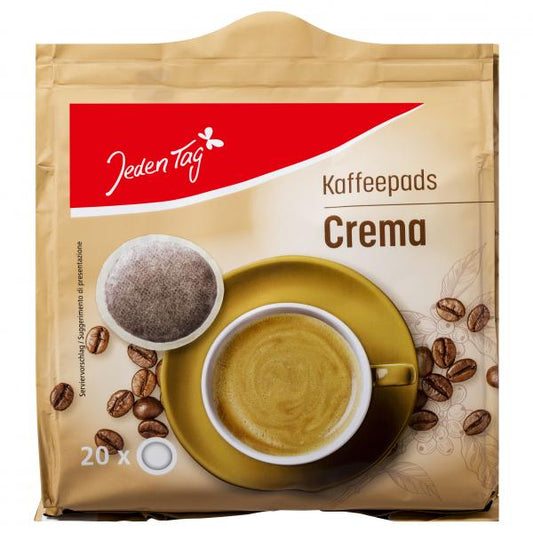 Jeden Tag Kaffee-Pads Crema 20 Pads