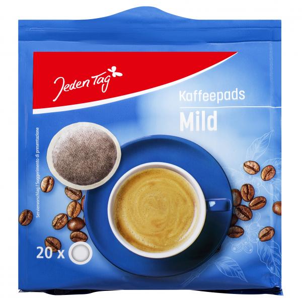 Jeden Tag Kaffee-Pads Mild 20 Pads