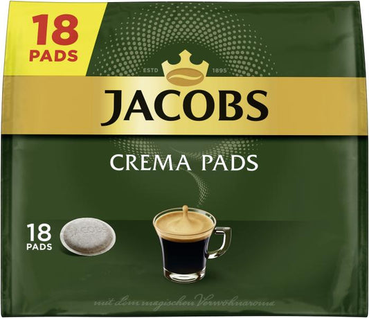 Jacobs Kaffeepads Crema Classic, 18 Senseo kompatible Pads