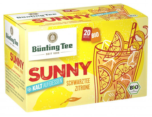 Bünting Tee Bio Sunny Schwarzer Tee Zitrone
