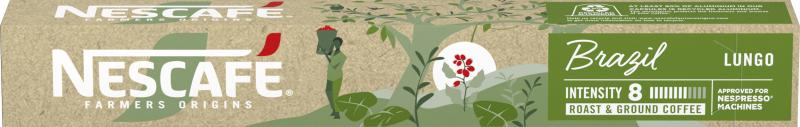 Nescafe Farmers Origins Brazil Lungo 10 Kapseln