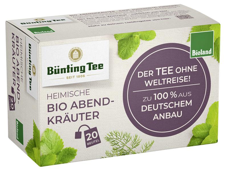Bünting Tee Bioland Tee ohne Weltreise Abendkräuter