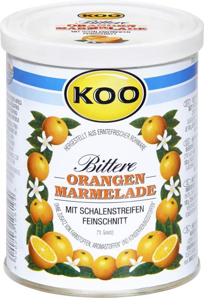 Koo Bittere Orangen Marmelade mit Schalenstreifen