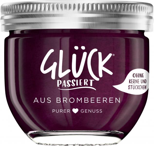 Glück passiert mit Brombeere
