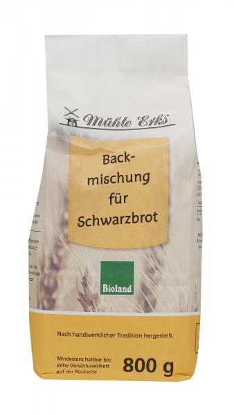 Mühle Erks Bioland Backmischung für Schwarzbrot