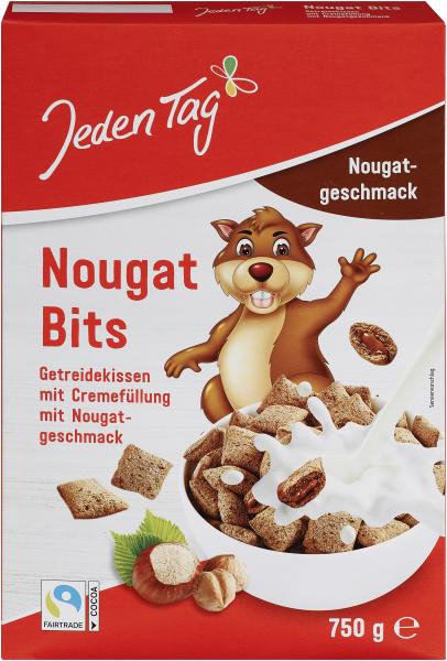 Jeden Tag Nougat-Bits