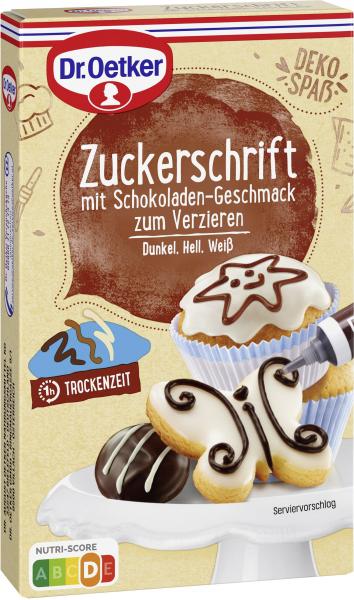 Dr. Oetker Zuckerschrift mit Schokoladengeschmack