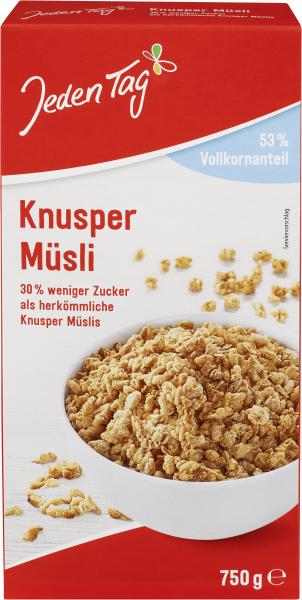 Jeden Tag Knusper Müsli weniger süß