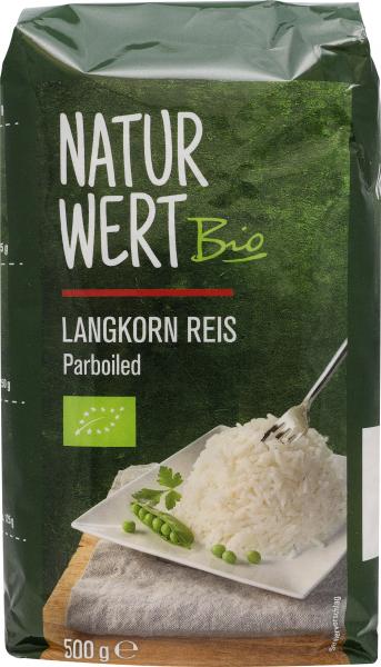 NaturWert Bio Langkorn Reis Parboiled