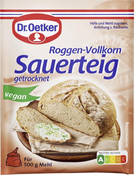 Dr. Oetker Roggen-Vollkorn Sauerteig getrocknet