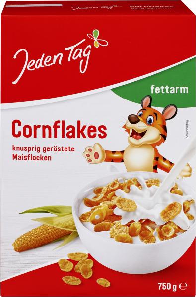Jeden Tag Cornflakes fettarm