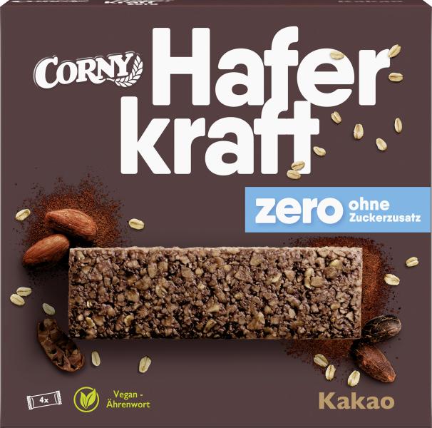 Corny Müsli Riegel Haferkraft Zero Zuckerzusatz Kakao
