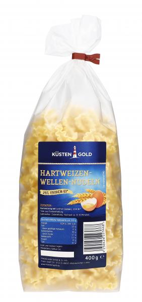 Küstengold Hartweizen-Wellen-Nudeln
