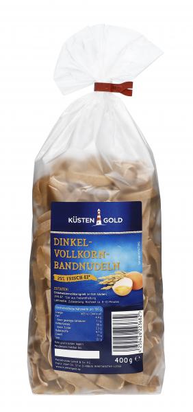 Küstengold Dinkel-Vollkorn-Bandnudeln