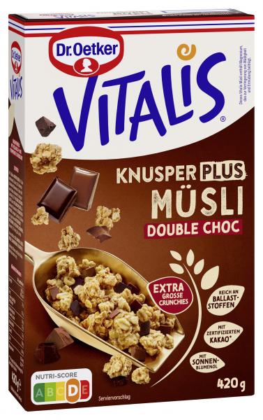 Dr. Oetker Vitalis Knusper Plus Müsli Double Choco