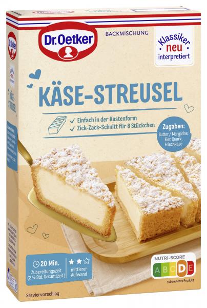 Dr. Oetker Käse-Streusel Backmischung