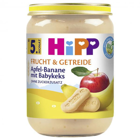 Hipp Frucht & Getreide Apfel-Banane mit Babykeks