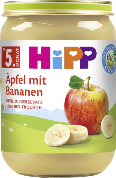 Hipp Äpfel mit Bananen