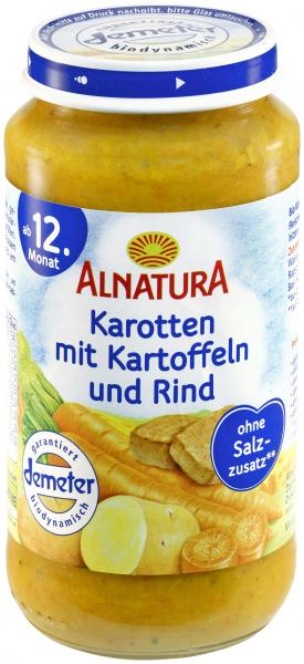 Alnatura Karotten mit Kartoffeln und Rind