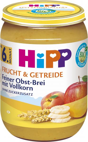 Hipp Frucht & Getreide Feiner Obst-Brei mit Vollkorn