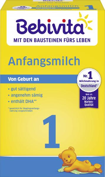 Bebivita 1 Anfangsmilch von Geburt an
