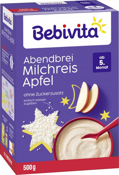 Bebivita Abendbrei Milchreis mit Apfel