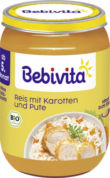 Bebivita Reis mit Karotten und Pute