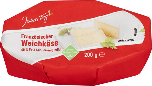 Jeden Tag Weichkäse natur