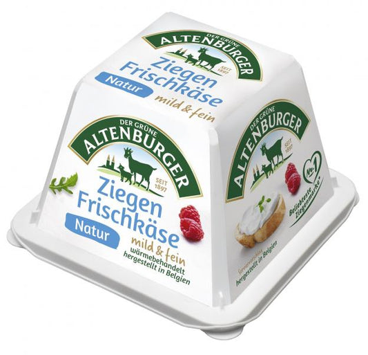 Der grüne Altenburger Ziegen-Frischkäse natur