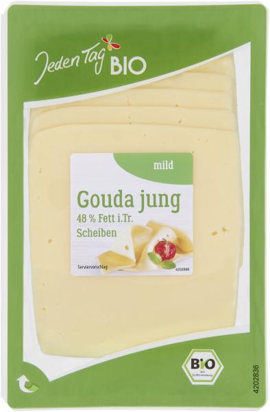 Jeden Tag Bio Gouda jung in Scheiben