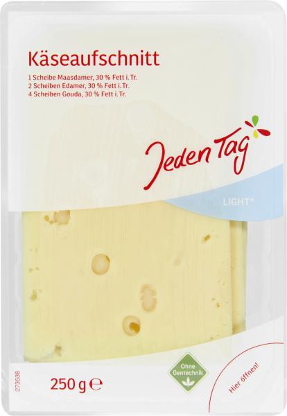 Jeden Tag Käse-Aufschnitt leicht