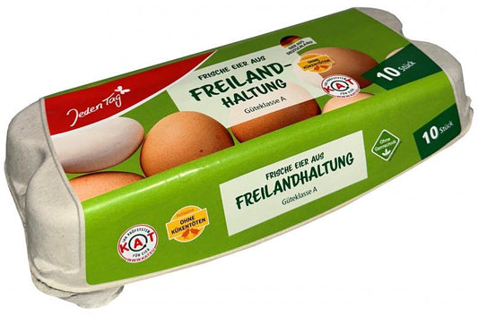 Jeden Tag Eier Freilandhaltung Bruderhahn Gütekalsse A Größe L/M