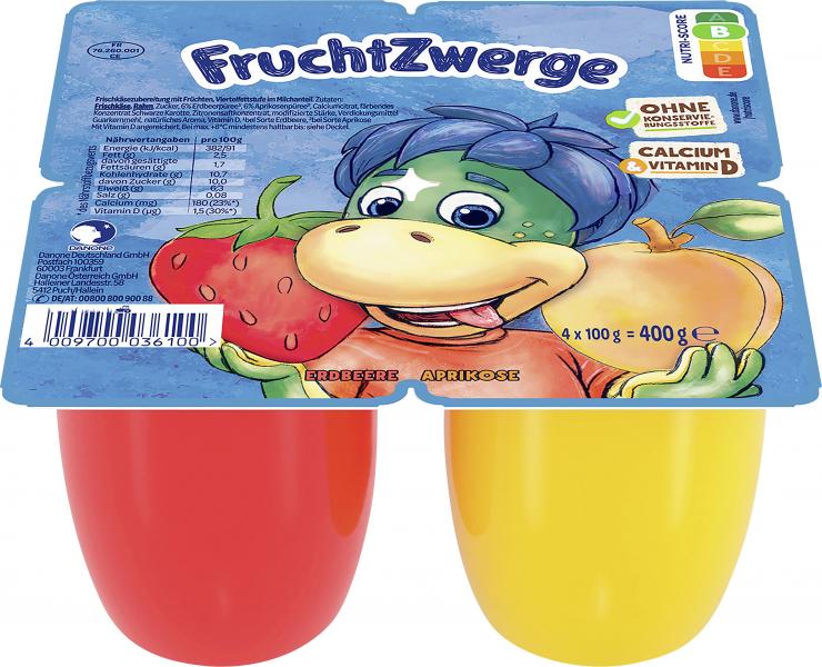 Danone Fruchtzwerge Maxi Erdbeere + Aprikose