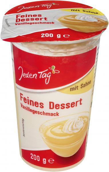 Jeden Tag Feines Dessert Vanille mit Sahne