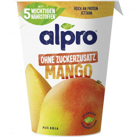 Alpro Joghurtalternative ohne Zuckerzusatz Mango