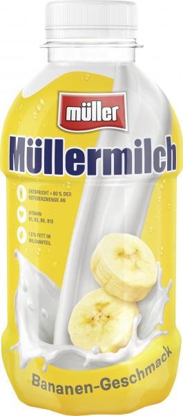 Müller Müllermilch Bananen-Geschmack (Einweg)