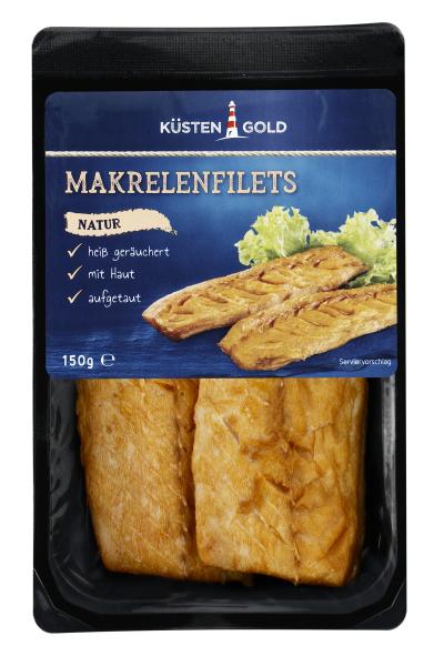 Küstengold Makrelenfilets natur geräuchert