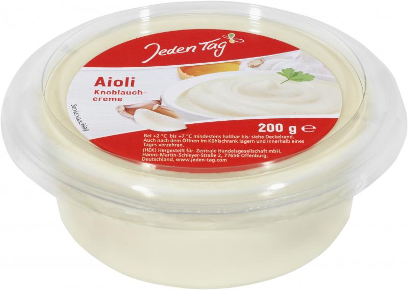 Jeden Tag Aioli Knoblauchcreme