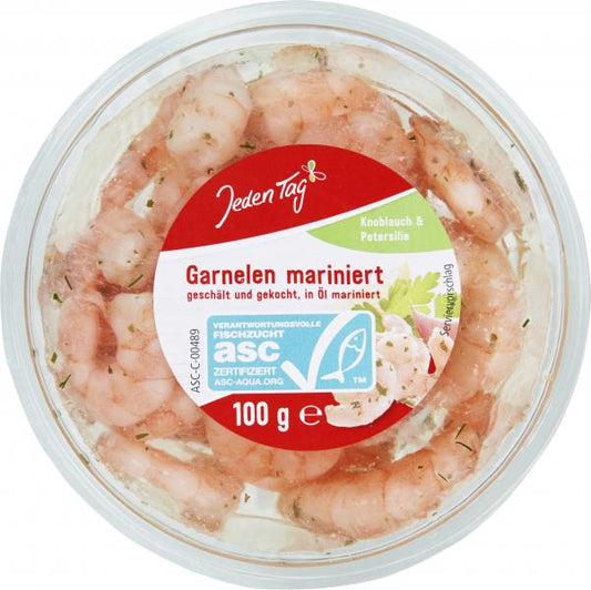 Jeden Tag Garnelen mariniert Knoblauch & Petersilie