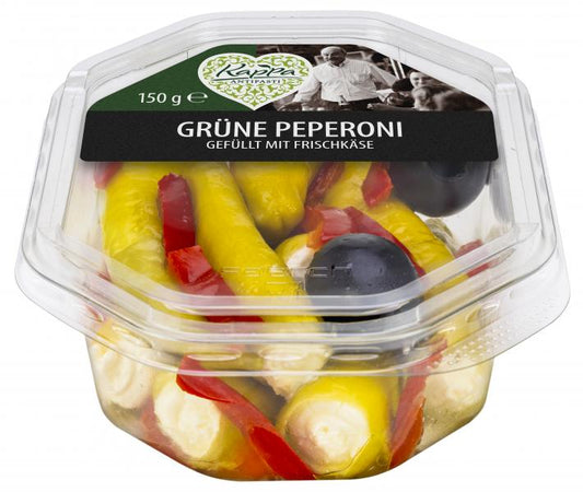 Kappa Grüne Peperoni gefüllt mit Frischkäsecreme