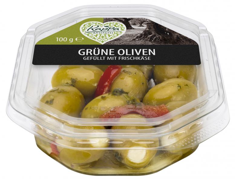 Kappa Grüne Oliven gefüllt mit Frischkäse