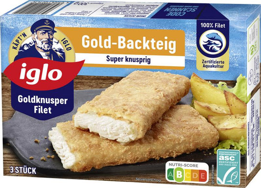 Iglo Goldknusper Filets -Backteig