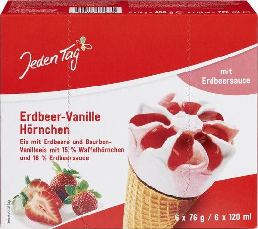 Jeden Tag Erdbeer-Hörnchen