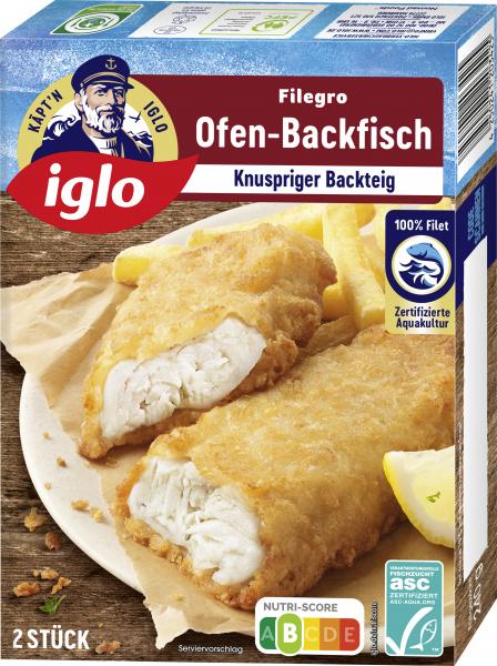 Iglo Filegro Ofen-Backfisch Knuspriger Backteig