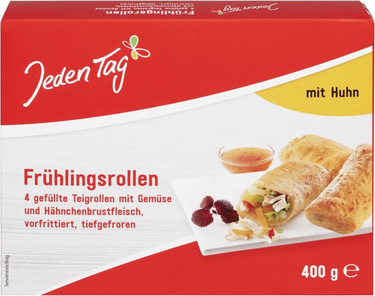Jeden Tag Frühlingsrollen mit Huhn