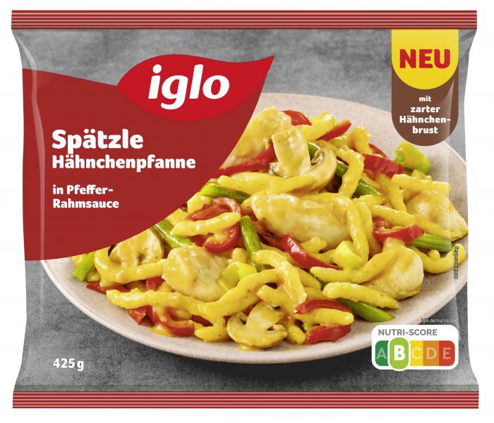 Iglo Spätzle Hähnchenpfanne