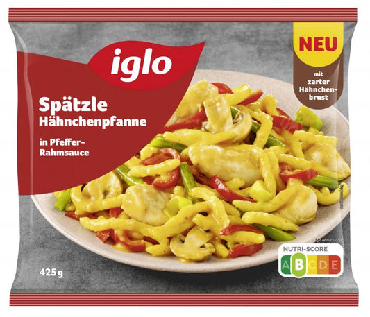 Iglo Spätzle Hähnchenpfanne