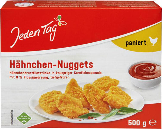Jeden Tag Hähnchen Nuggets